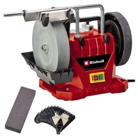 Einhell wet grinder TC-WG 200, 125W, stainless steel water tank, grinding stone & leather polishing pad
