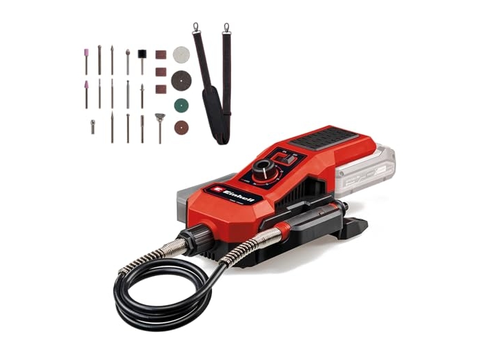 Einhell TE-MT 18/34 Li Solo - Акумуляторний роторний інструмент, 92 см стрижень, набір аксесуарів з 55 предметів Einhell TE-MT 18/34 Li Solo - Акумуляторний роторний інструмент, 92 см стрижень, набір аксесуарів з 55 предметів