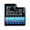 Unidad de control 45-V82B-1W9X para persianas enrollables eléctricas, toldos y pantallas de proyección, color negro, 39x42x24 mm
