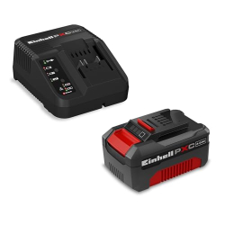 Einhell Power X Change Starter Set Akku und Schnellladegerät mit Lithium Ionen Akku