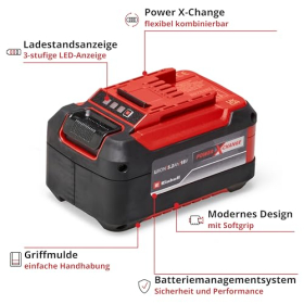 Original Einhell 5.2 Ah Power X-Change Akku, 18 V, Li-Ion, für alle Geräte