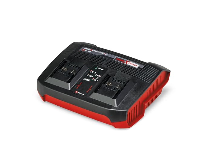 Cargador doble Einhell Power X-Change PXC para baterías de 18 V. Cargador doble Einhell Power X-Change PXC para baterías de 18 V.