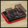 Стартовый комплект Einhell: 2 аккумулятора 3,0 Ач и зарядное устройство Twincharger Power X-Change – 18 В, время зарядки 60 минут