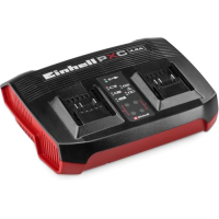 Einhell Power X-Twincharger Ladegerät, Power X-Change, 2 Akkus