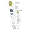 GROHE - Cartucho 40 mm con sistema de junta cerámica para mezclador monomando, 46374000
