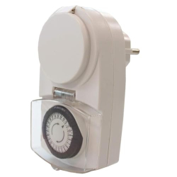 UNITEC Mini mechanical outdoor timer switch IP44 with 30-minute intervals