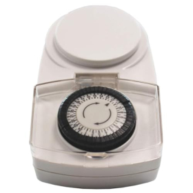 UNITEC Mini mechanical outdoor timer switch IP44 with 30-minute intervals