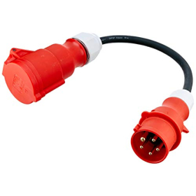 Cable adaptador Unitec H07RN-F 5G2.5 mm², 0,5 m, 16/32 A