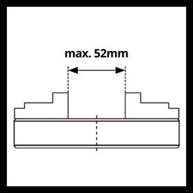 Einhell four-jaw chuck for lathe (accessory for TC-WW 1000 and TC-WW 1000/1, M18 chuck)