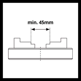 Einhell four-jaw chuck for lathe (accessory for TC-WW 1000 and TC-WW 1000/1, M18 chuck)