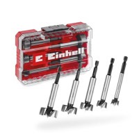 Juego original de brocas Forstner Einhell M-CASE 5, 5 piezas, acero C65