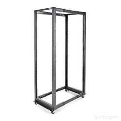 42U Server Rack Open 4-Post Frame with Casters – 19 inch