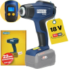 Rapid RX1000 Heißluftpistole 18V, bis 550°C, LCD, 2 Luftstufen