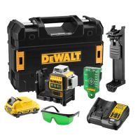 DEWALT – XR 12 В 3x360° зеленый крестовой лазер