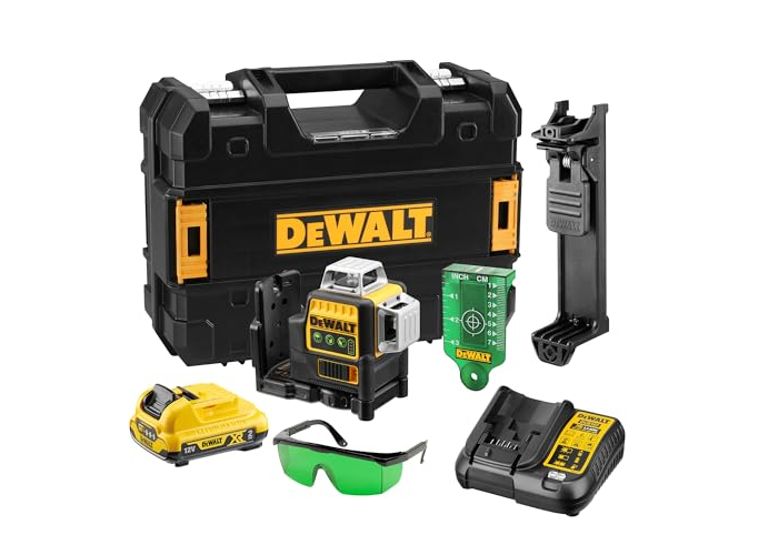 DEWALT – XR 12 V 3x360° grüner Kreuzlaser DEWALT – XR 12 V 3x360° grüner Kreuzlaser