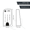 Teclado para cerradura de puerta BURG-WÄCHTER secuENTRY 7711 KP con código PIN