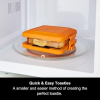 Morphy Richards Mico Toastie - Sandwich Maker & Grill with Heatwave Technology, Silicone, Orange