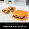 Morphy Richards Mico Toastie - Sandwich Maker & Grill with Heatwave Technology, Silicone, Orange