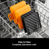 Morphy Richards Mico Toastie - Sandwich Maker & Grill with Heatwave Technology, Silicone, Orange