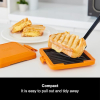 Morphy Richards Mico Toastie - Sandwich Maker & Grill with Heatwave Technology, Silicone, Orange