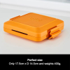 Morphy Richards Mico Toastie - Sandwich Maker & Grill with Heatwave Technology, Silicone, Orange