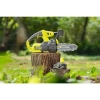 RYOBI – Compact Electric Chainsaw 18 V ONE+ 20 cm – Tool for pruning small trees – Side chain tensioner