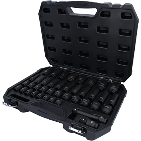Juego de llaves de impacto hexagonales de 1/2" de KS Tools – 40 piezas