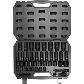 Juego de llaves de impacto hexagonales de 1/2" de KS Tools – 40 piezas