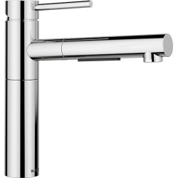 Grifo de cocina WEISS HIGH-S II | Cromado, alta presión, con manguera desmontable, válvula antirretorno
