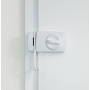 Abus 532764 7030 W - Additional door latch with locking bracket, white