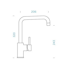 Grifo de cocina SCHOCK FONOS para asfalto, alta presión, potente caudal de agua y limitador de temperatura.