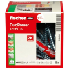 fischer DUOPOWER 12x60 S Universal Plugs & Screws, 10 pieces, for concrete & masonry