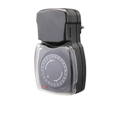 CHACON IP44 mechanical timer programmer, 3500W, 48 cycles