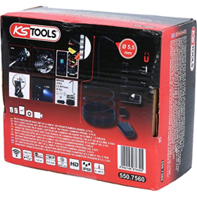 KS Tools WiFi-Videoskop mit 5,5 mm HD-Kamera, Frontansicht