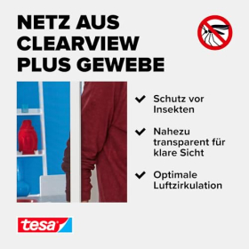 Сетка от насекомых tesa Insect Stop ALU COMFORT, дверь 100x220 см, белая