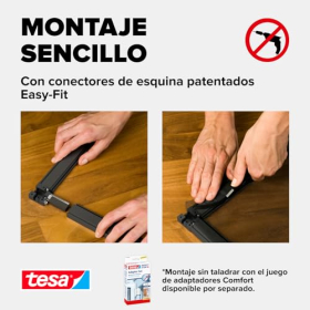 tesa Insect Stop ALU Comfort - Москитная сетка для дверей, алюминиевая рама 100x220 см