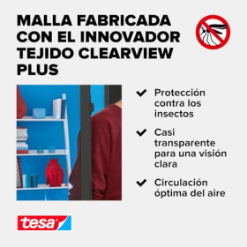 tesa Insect Stop ALU Comfort - Москитная сетка для дверей, алюминиевая рама 100x220 см