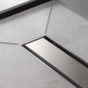 Hansgrohe shower channel, brushed stainless steel, 120 cm
