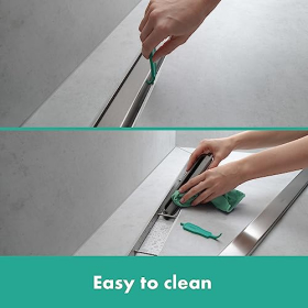 Hansgrohe Duschrinne, gebürsteter Edelstahl, 120 cm