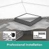 hansgrohe RainDrain Point shower drain set, 15 x 15 cm, tileable, matt black