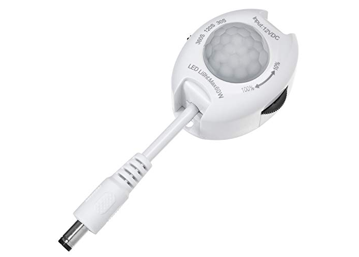 Bewegungsmelder Maclean Infrarot, 120° Erfassung, 10 m Reichweite, für LED-Streifen bis 60 W Bewegungsmelder Maclean Infrarot, 120° Erfassung, 10 m Reichweite, für LED-Streifen bis 60 W