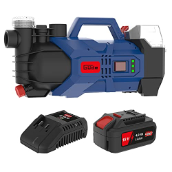 Güde garden pump 72 W 18 V blue