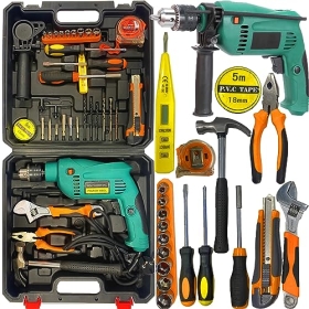 Retoo hammer drill set with 34 parts