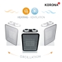 Korona 60001 Elektrischer Mini-Heizlüfter, 4 Stufen, 1500W