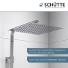 Duschsystem SCHÜTTE 60049 SUMBA: Regendusche mit Thermostat und Wandhalterung