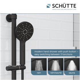 Schütte 60076 Lluvia Grande - Душовий комплект з термостатом та запобіжним замком 38°C