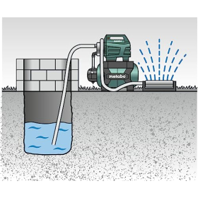 Система водоснабжения Metabo HWW 6000/25, 24 л, 5,5 бар, автоматическая