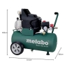 Компрессор Metabo Basic 24 л, 8 бар, безмасляный, с редуктором давления