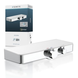 SCHÜTTE 60535 Ocean - Shower thermostat with overheating protection and glass shelf 