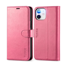 Funda TUCCH para iPhone 12/12 Pro (6,1 pulgadas), funda a prueba de golpes con función atril, ranuras para tarjetas e imán